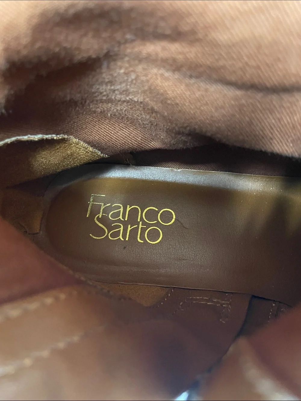 Franco Sarto Brown Over-the-Knee Boots, Size 8.5